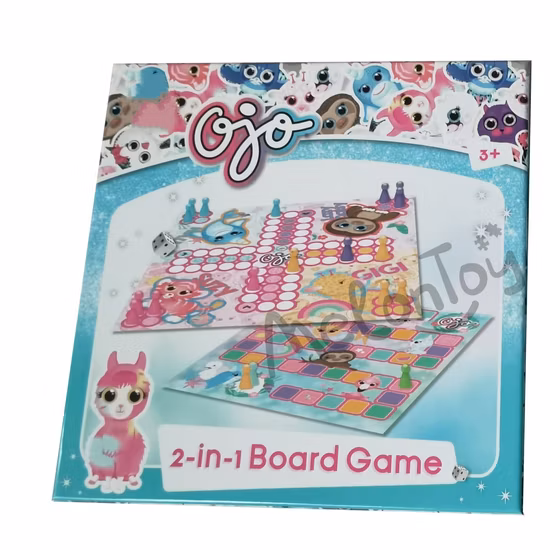 Juguetes educativos Juego de mesa personalizado Impresión Fabricante de juegos de Ludo para la familia